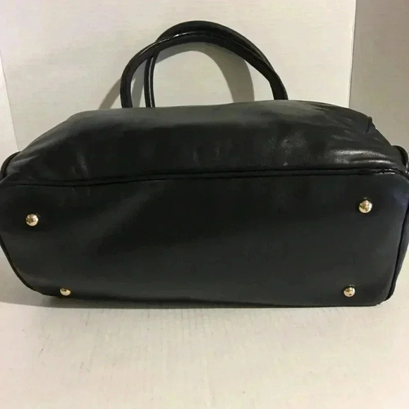 DKNY Black leather satchel handbag - Picture 3 of 8